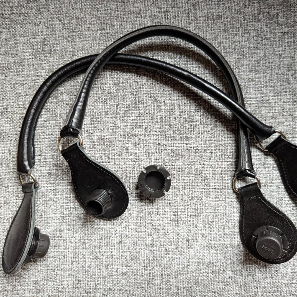 O bag Black Tubular micro handle with drop